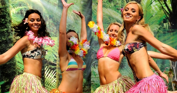 hawaiiband danseressen